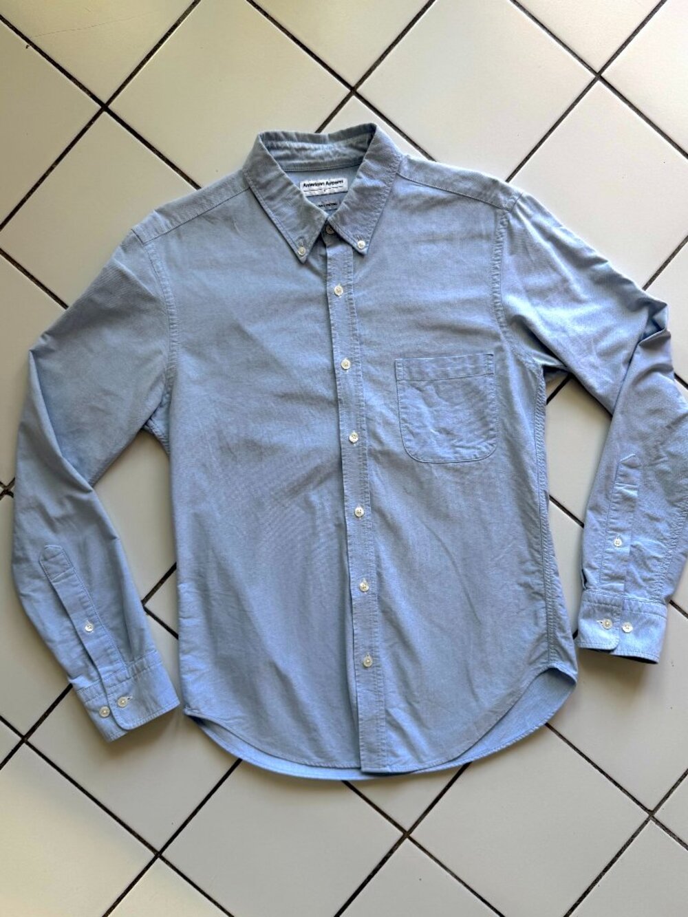 American Apparel Slim Fit Oxford Button-Down Shirt (S)